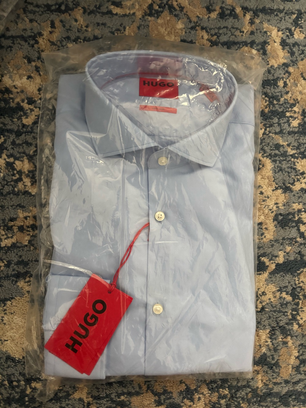 HUGO Light Blue Men's Dress Shirt
